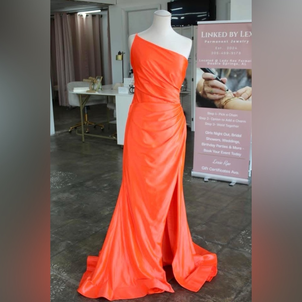 Sherri Hill Bold Tangerine  Dress